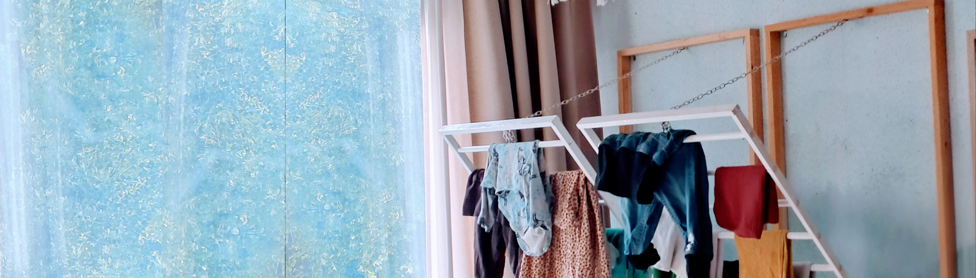 DIY-projekti: Pinnasängystä kuivatusteline seinälle